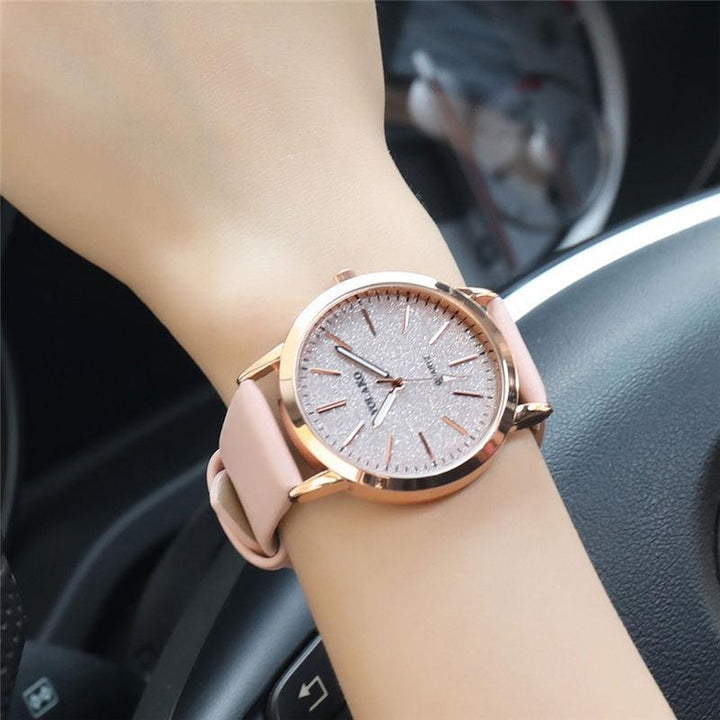 Kalsten | IcoolGadgets High Quality Fashion Womens Ladies Simple Watches Geneva Faux Leather Analog Quartz Wrist Watch clock saat Gift