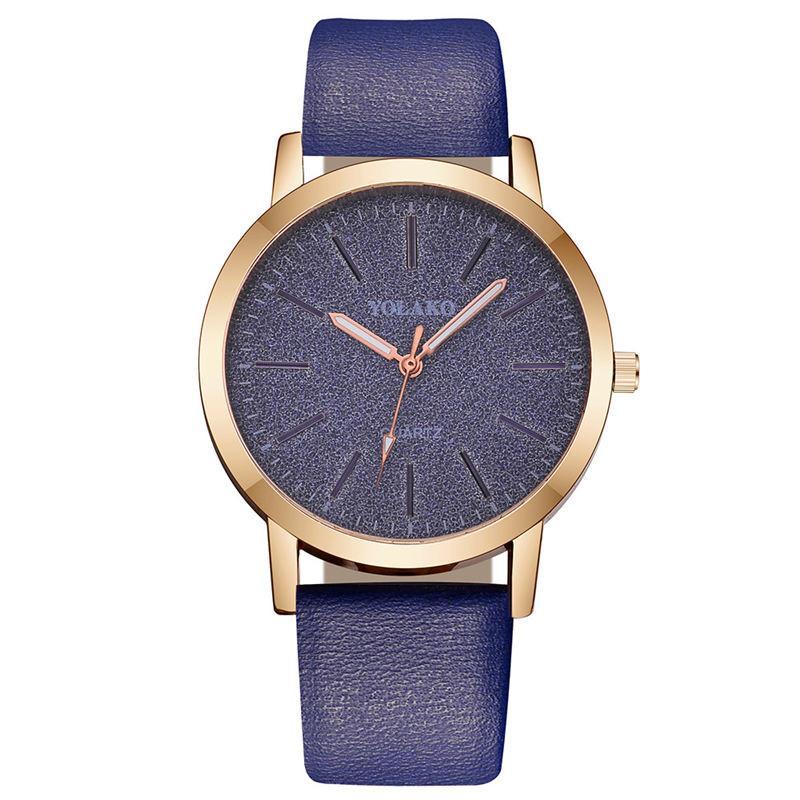 Kalsten | IcoolGadgets High Quality Fashion Womens Ladies Simple Watches Geneva Faux Leather Analog Quartz Wrist Watch clock saat Gift