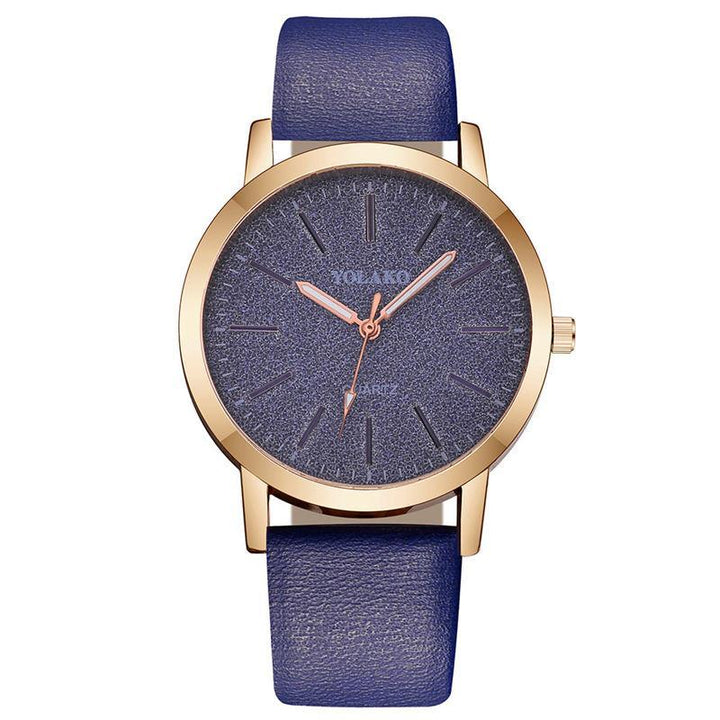 Kalsten | IcoolGadgets High Quality Fashion Womens Ladies Simple Watches Geneva Faux Leather Analog Quartz Wrist Watch clock saat Gift