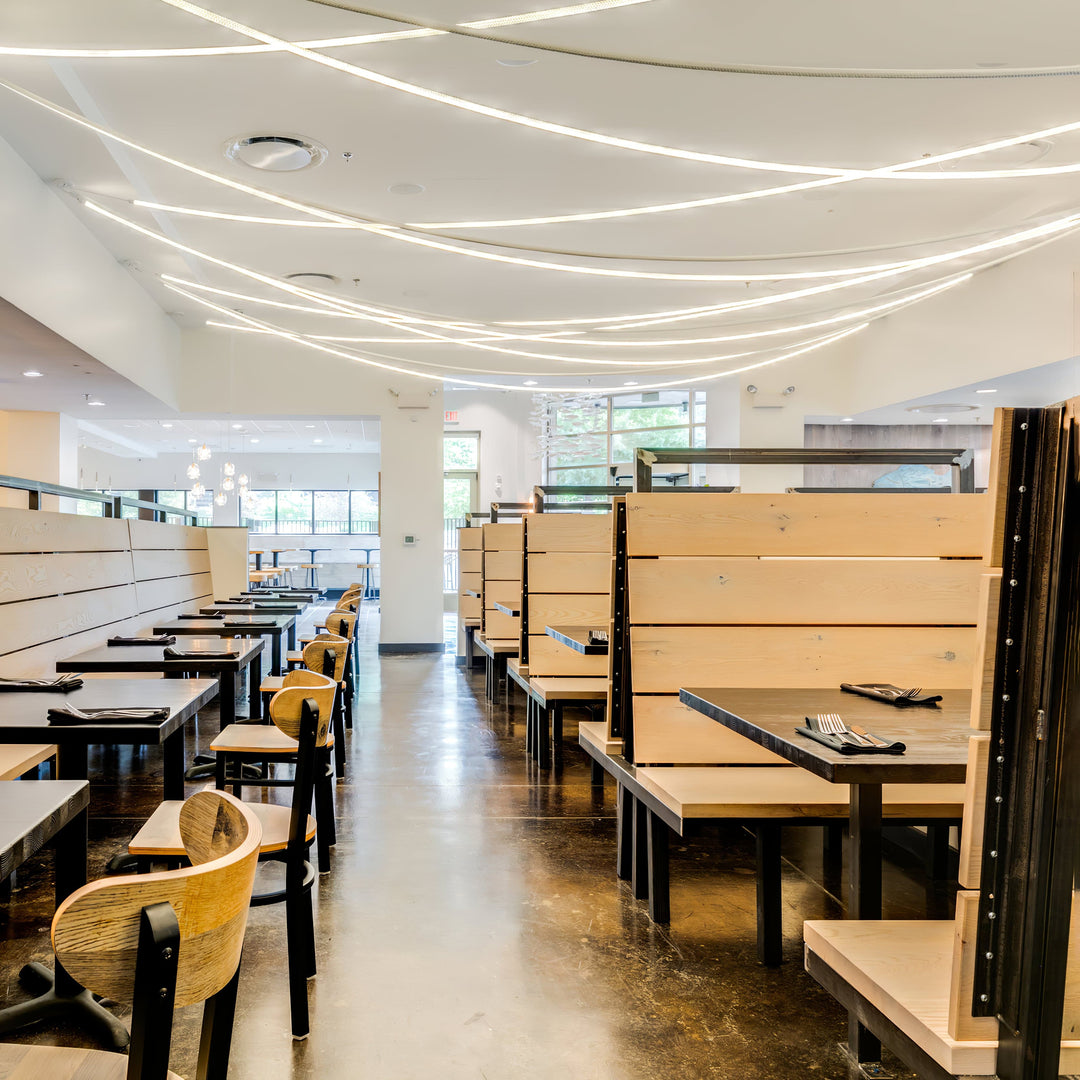 Pendant Light Silicone Integrated LED 78.7 in Gold Ceiling Indoor Modern Dining Kitchen Fixture | Kalsten