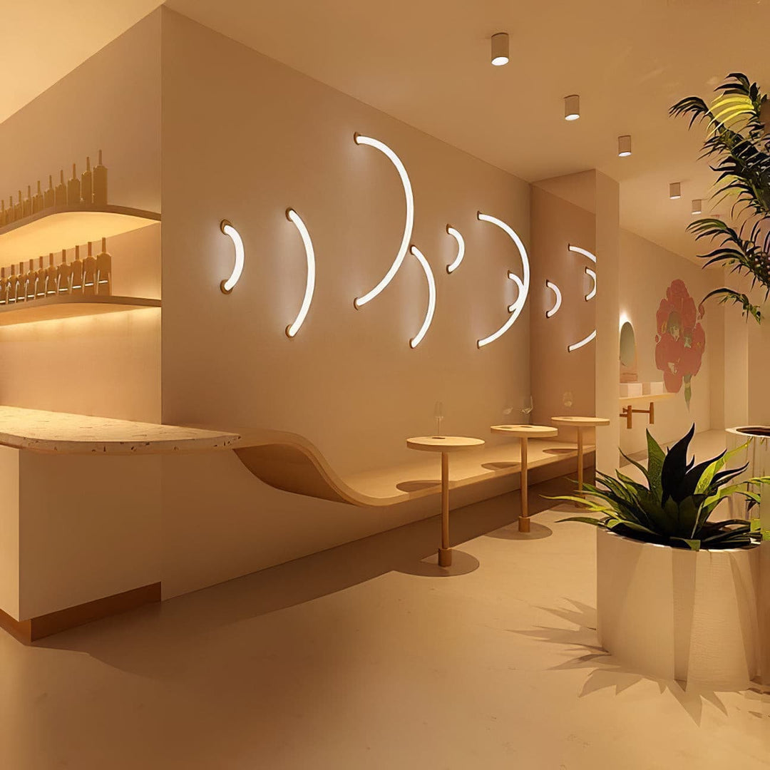 Pendant Light Silicone Integrated LED 78.7 in Gold Ceiling Indoor Modern Dining Kitchen Fixture | Kalsten