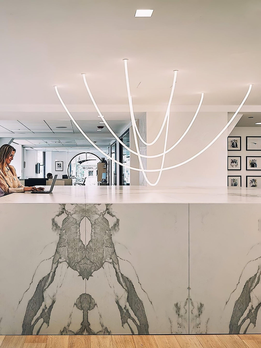 Flexible Curve Hanging light Pendant Lamp | Kalsten