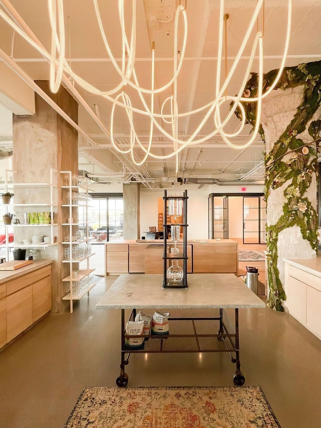 Flexible Curve Hanging light Pendant Lamp | Kalsten