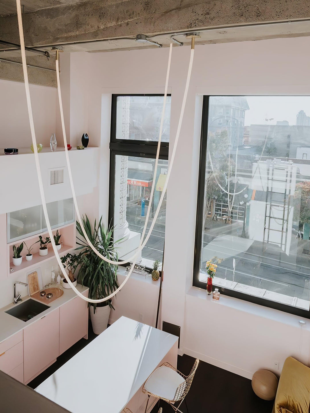 Flexible Curve Hanging light Pendant Lamp | Kalsten