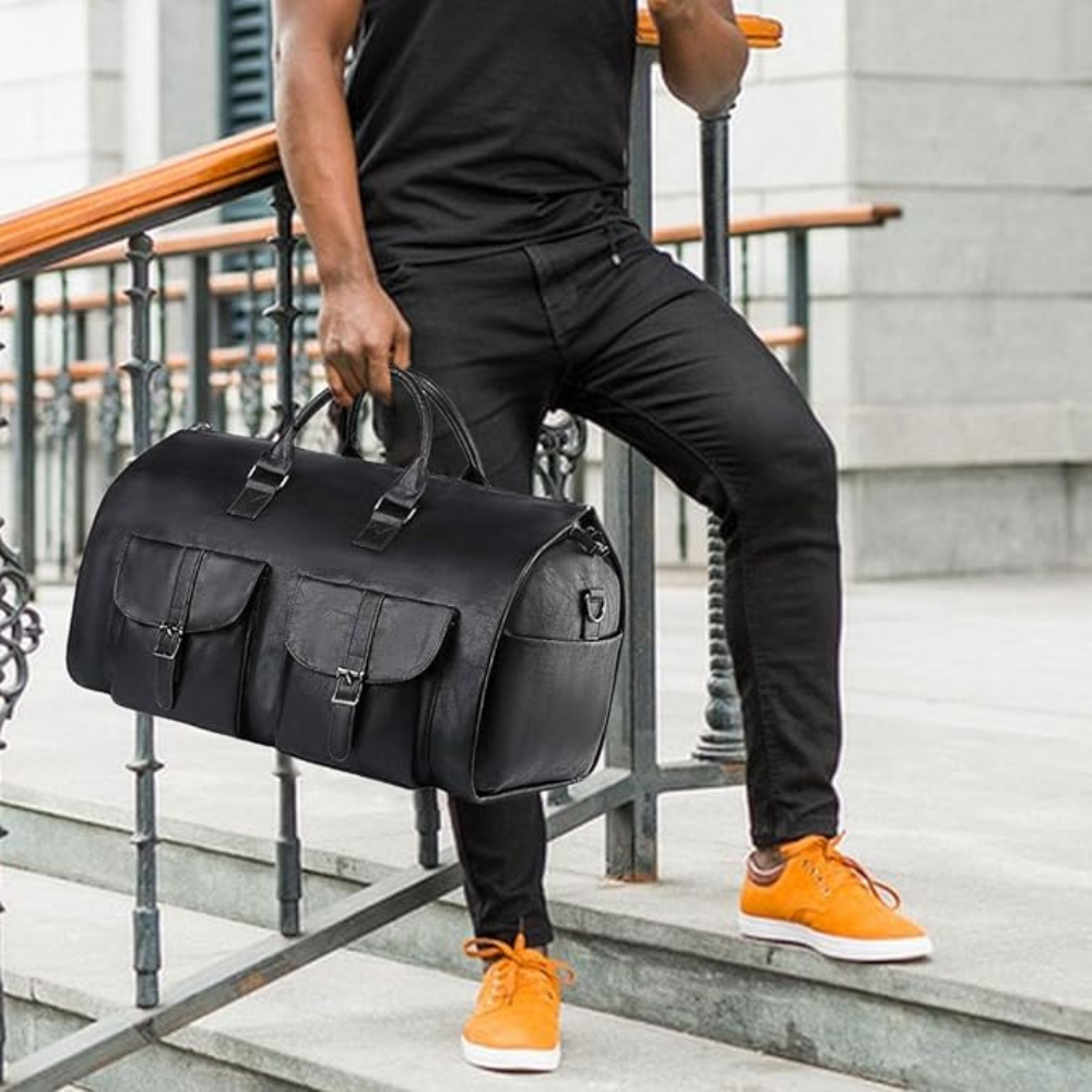 Travel Duffel Bag Leather Hand Luggage Kalsten