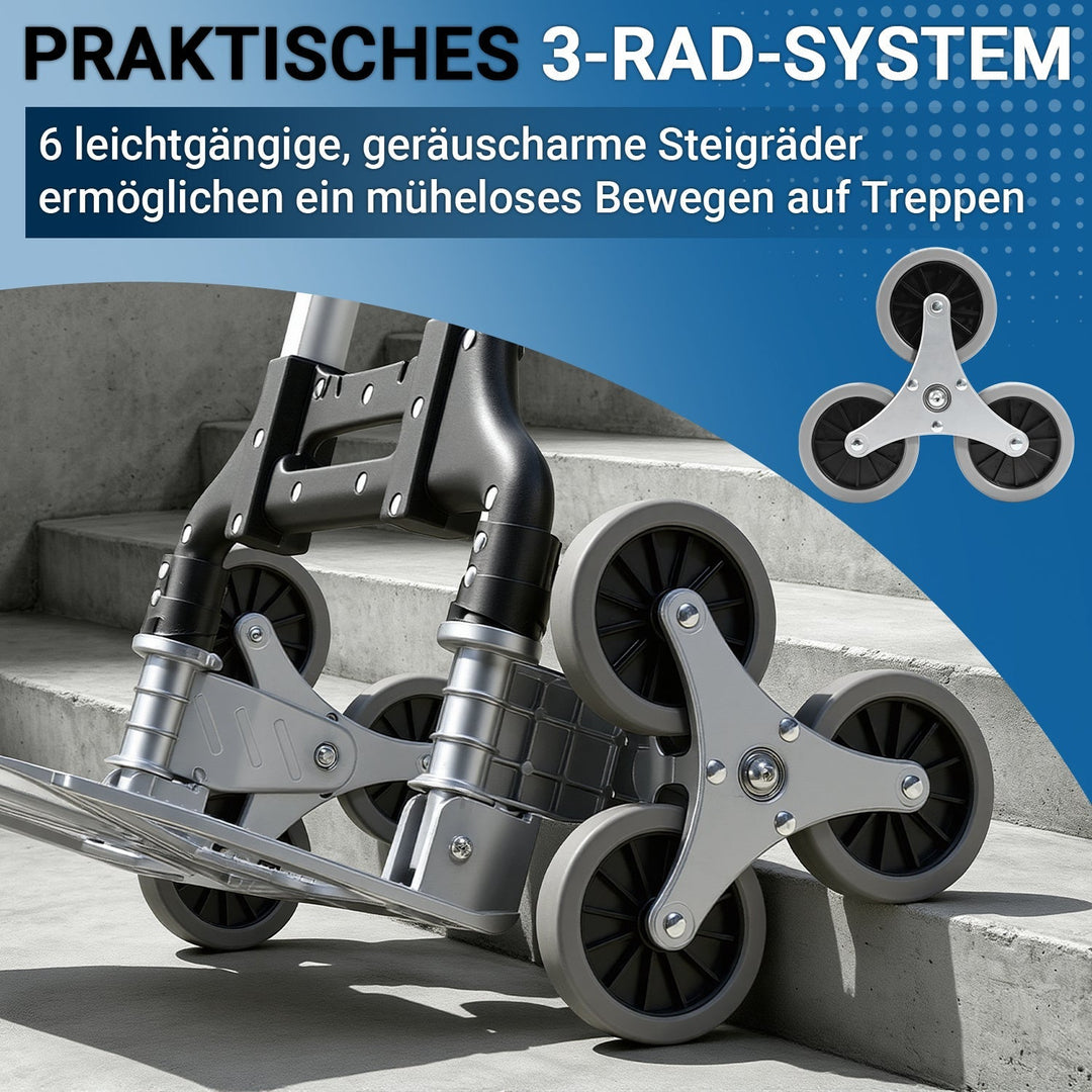 Stair Climber Trolley Foldable Stair Hand Truck up to 75kg | Kalsten