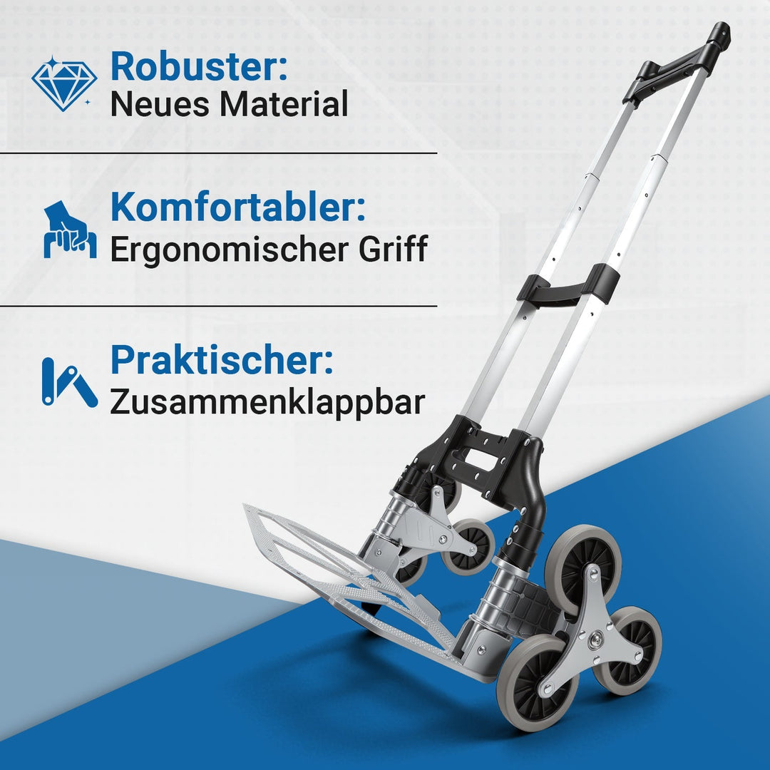 Stair Climber Trolley Foldable Stair Hand Truck up to 75kg | Kalsten
