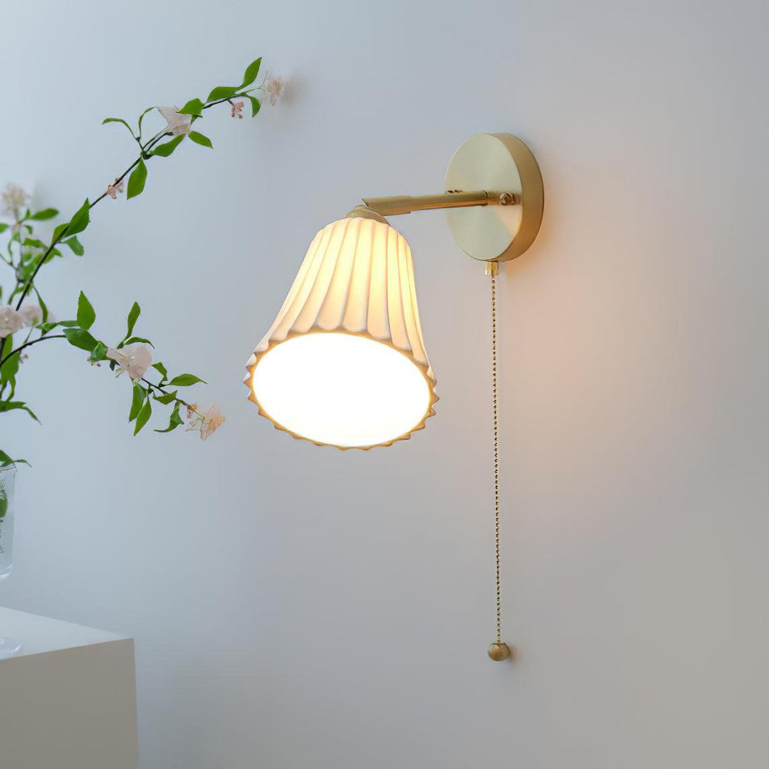 Trumpet Ceramic Wall Light | Kalsten