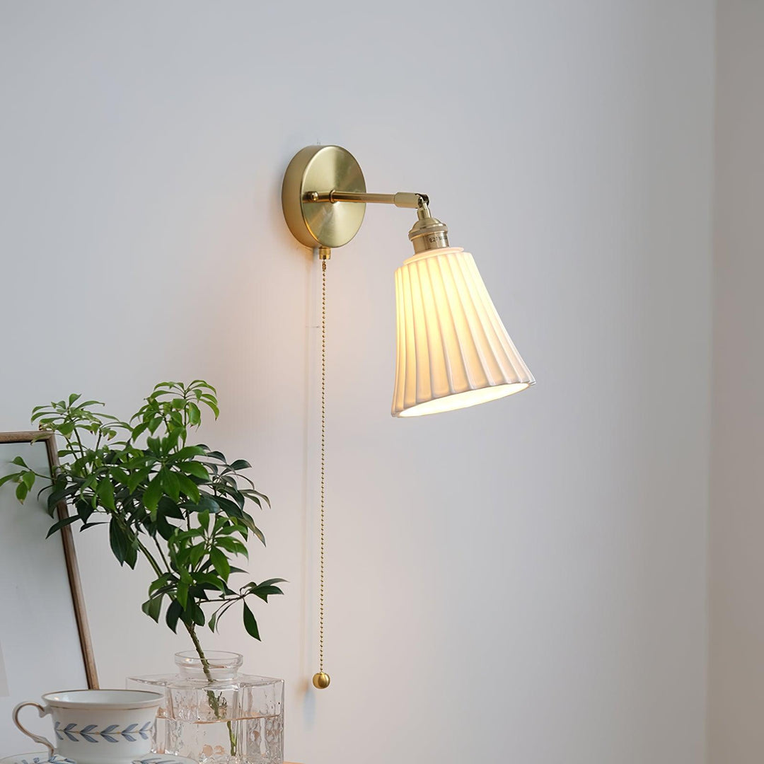 Trumpet Ceramic Wall Light | Kalsten