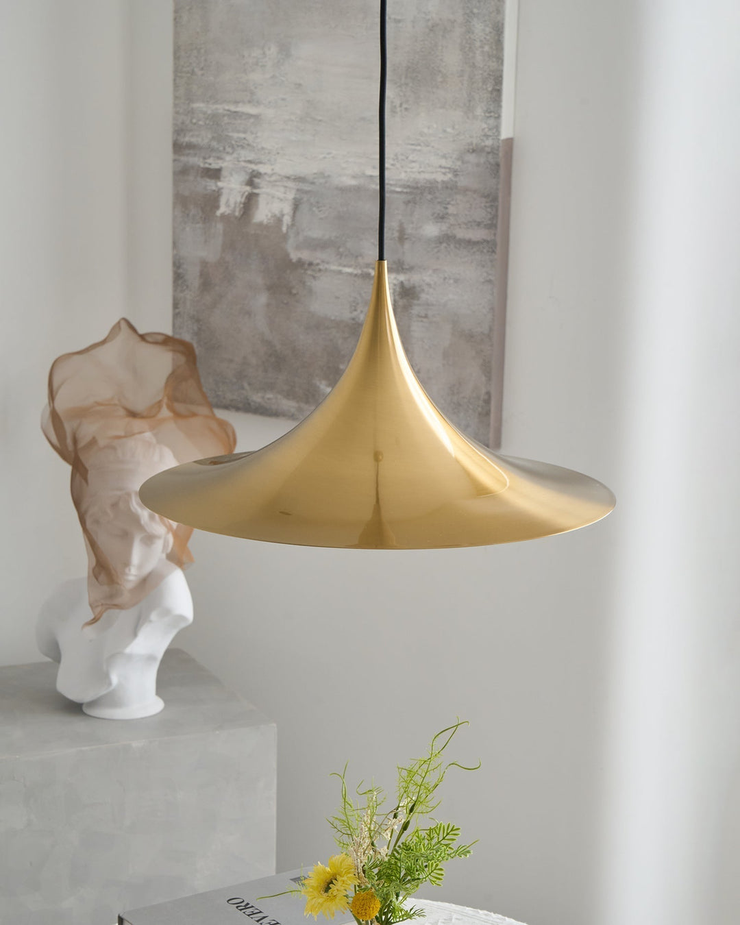 Pendant Light Aluminum Dome 11.8 in Adjustable Dining Room Kitchen Island Hanging Ceiling Lamp Minimal Modern Lighting Fixture | Kalsten
