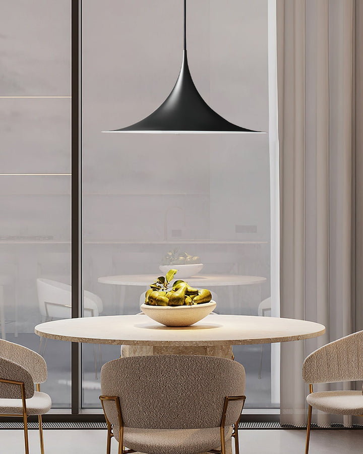 Pendant Light Aluminum Dome 11.8 in Adjustable Dining Room Kitchen Island Hanging Ceiling Lamp Minimal Modern Lighting Fixture | Kalsten