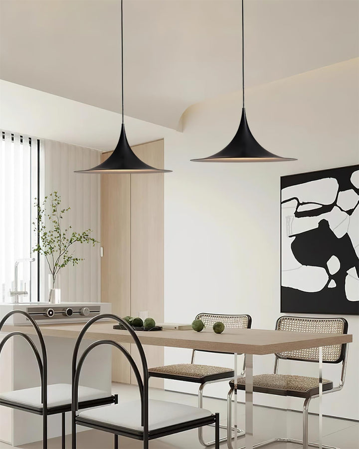 Pendant Light Aluminum Dome 11.8 in Adjustable Dining Room Kitchen Island Hanging Ceiling Lamp Minimal Modern Lighting Fixture | Kalsten