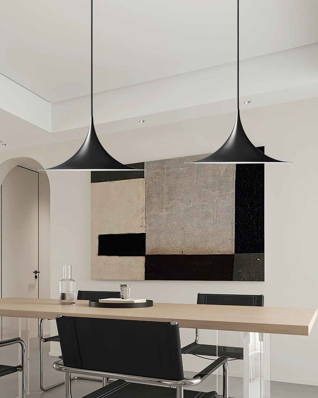 Pendant Light Aluminum Dome 11.8 in Adjustable Dining Room Kitchen Island Hanging Ceiling Lamp Minimal Modern Lighting Fixture | Kalsten