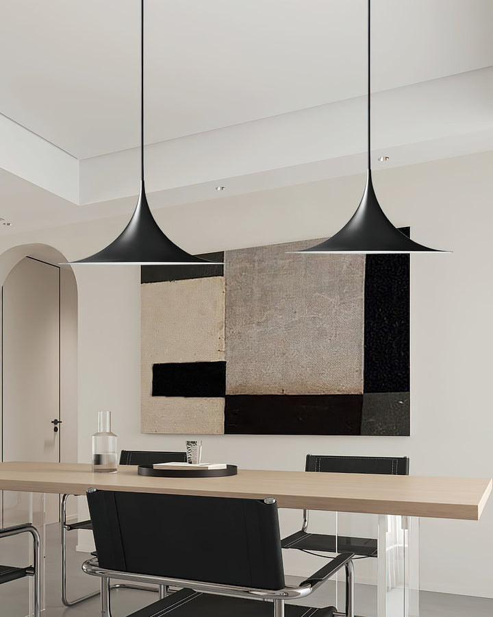 Pendant Light Aluminum Dome 11.8 in Adjustable Dining Room Kitchen Island Hanging Ceiling Lamp Minimal Modern Lighting Fixture | Kalsten