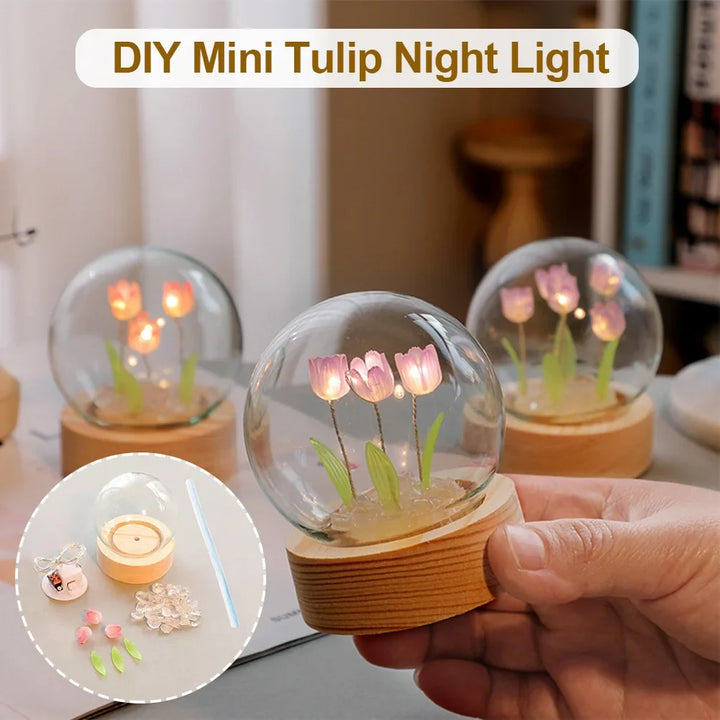 TulipGlow Elegant Floral Table Lamp – Refined Lighting Kalsten