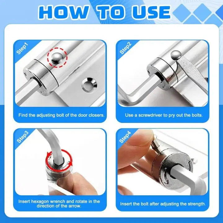 Quiet Automatic Stainless Steel Door Closer