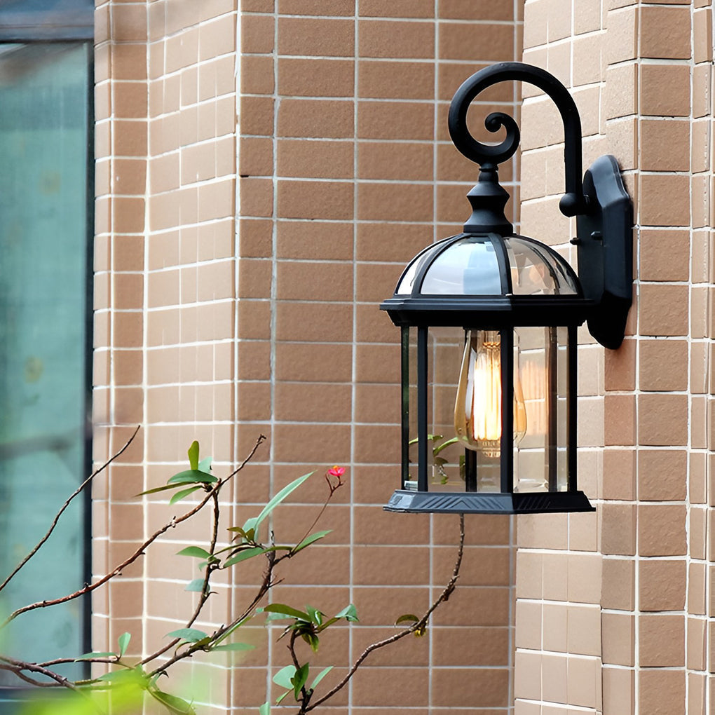Double-layer Waterproof Glass E27 Vintage Wall Sconce Lighting Wall Lamp | Kalsten