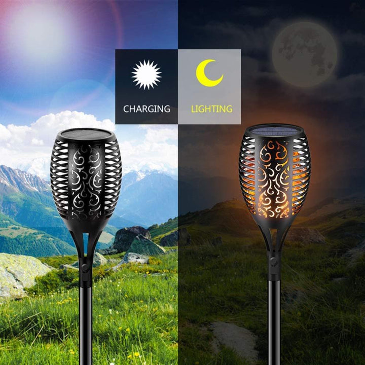 LED Solar Garden Torches Deluxe 96 LED (4 pieces) Kalsten