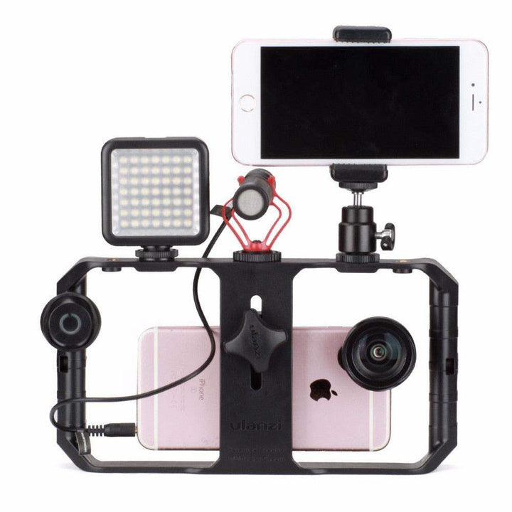 Kalsten | VideoGrip Smartphone Stabilizer – Professional Filmcage with Cold Shoe Mounts