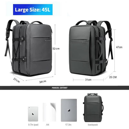 Skanto | Business Backpack for Men with USB Connection and Laptop Compartment