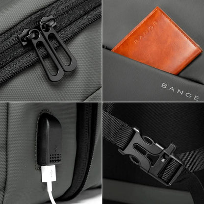 Skanto | Business Backpack for Men with USB Connection and Laptop Compartment