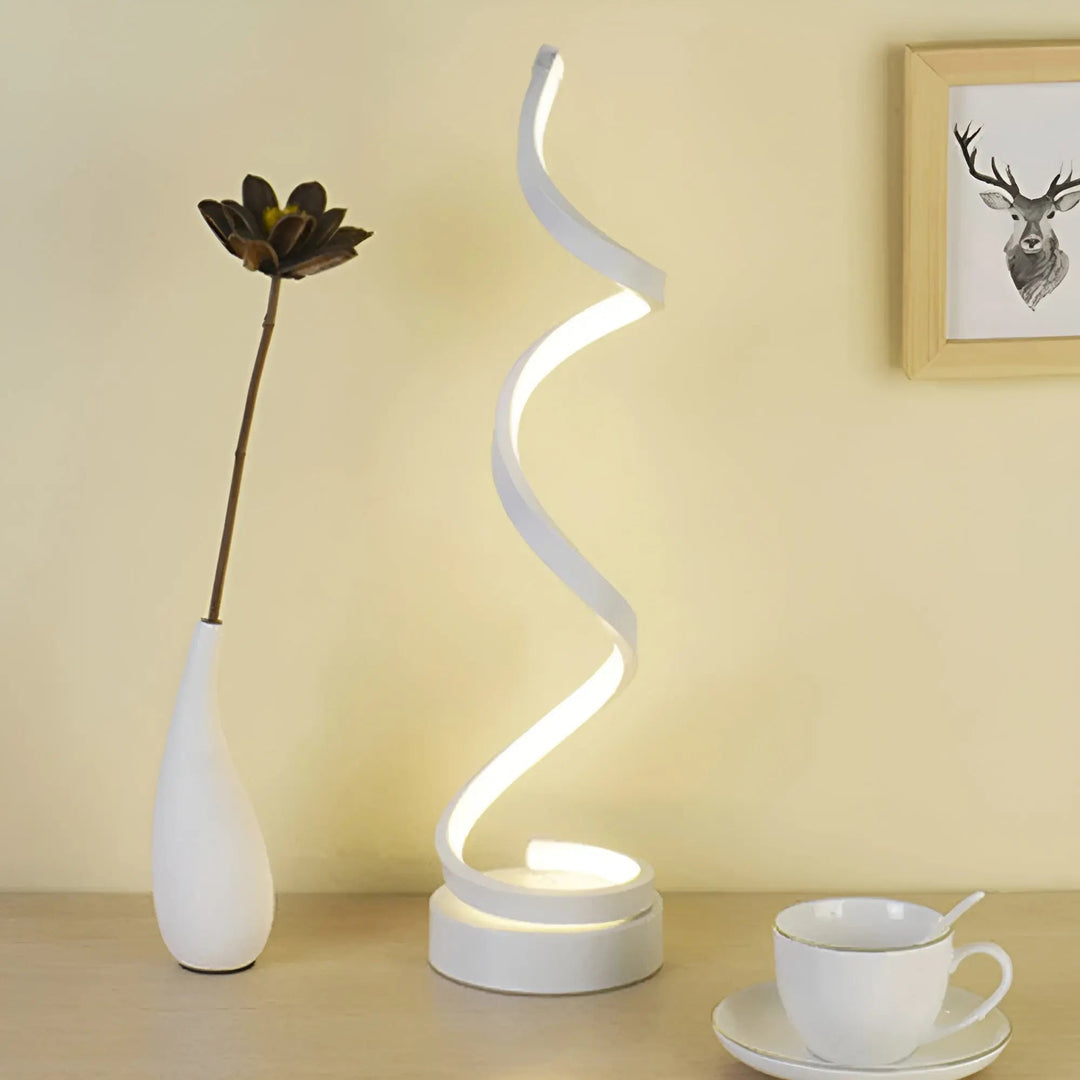Elegant Spiral Glow LED Desk Lamp – Energy Efficient, Sustainable & Eye-Friendly Design Kalsten