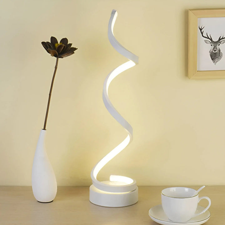 Elegant Spiral Glow LED Desk Lamp – Energy Efficient, Sustainable & Eye-Friendly Design Kalsten