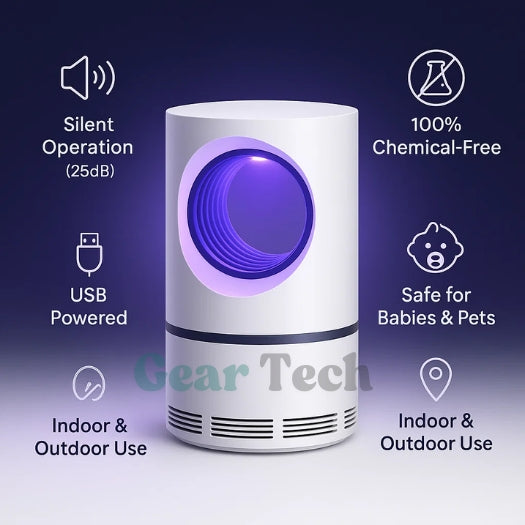 InsectoStop UV Fly Catcher – Electric Mosquito Lamp for Indoor and Outdoor | Skanto