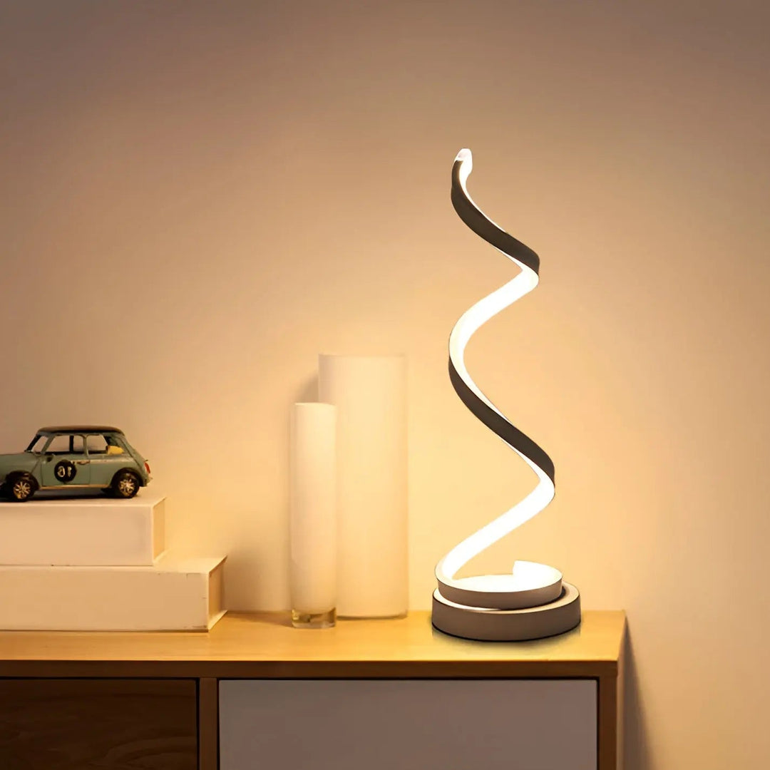 Elegant Spiral Glow LED Desk Lamp – Energy Efficient, Sustainable & Eye-Friendly Design Kalsten