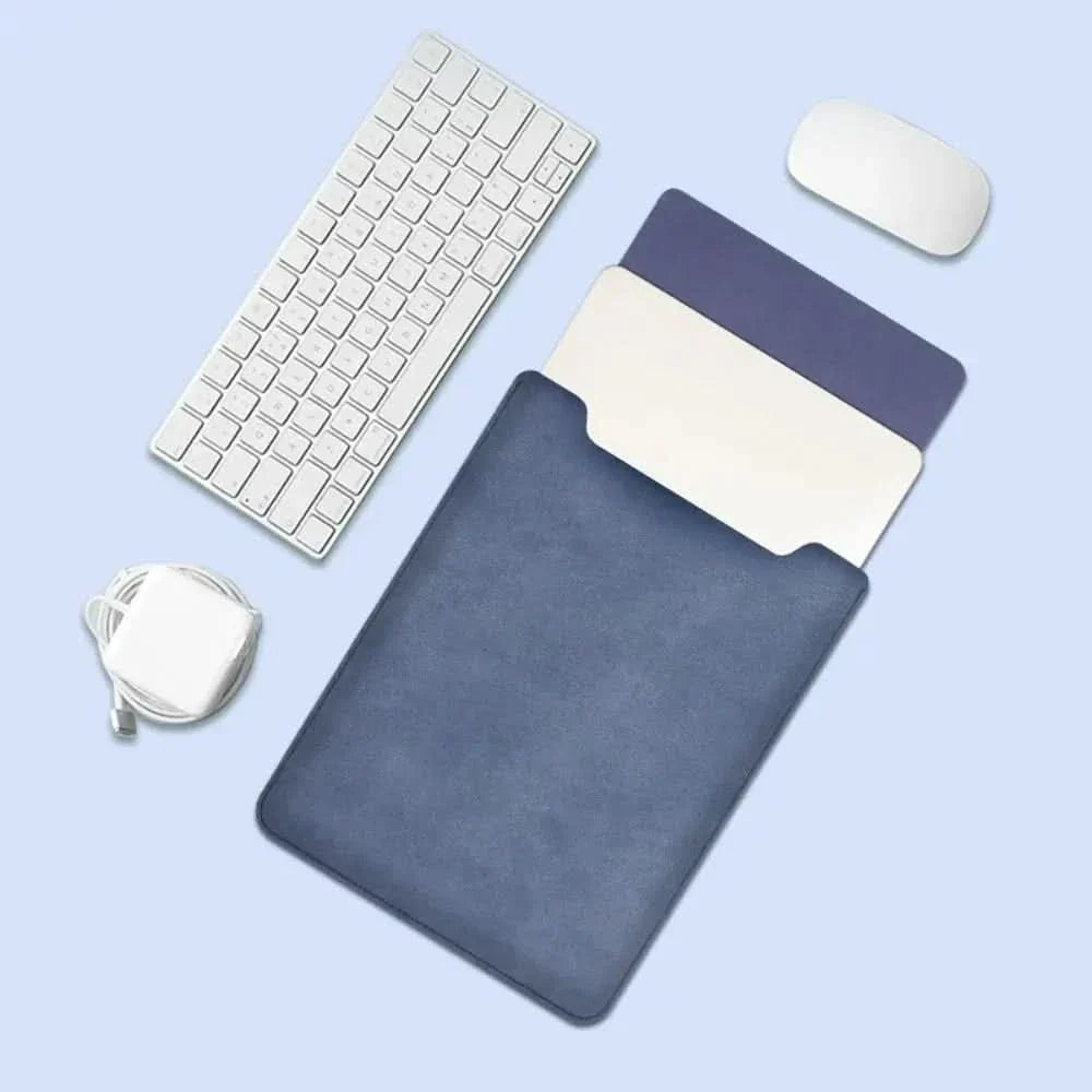 Skanto | Ultra-Slim PU Leather Laptop Sleeve (13–15 inch) – Waterproof & Multifunctional