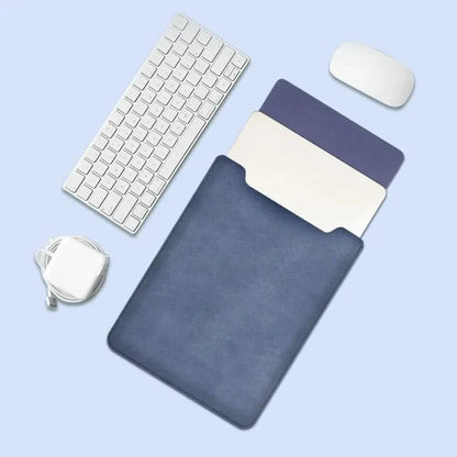 Skanto | Ultra-Slim PU Leather Laptop Sleeve (13–15 inch) – Waterproof & Multifunctional