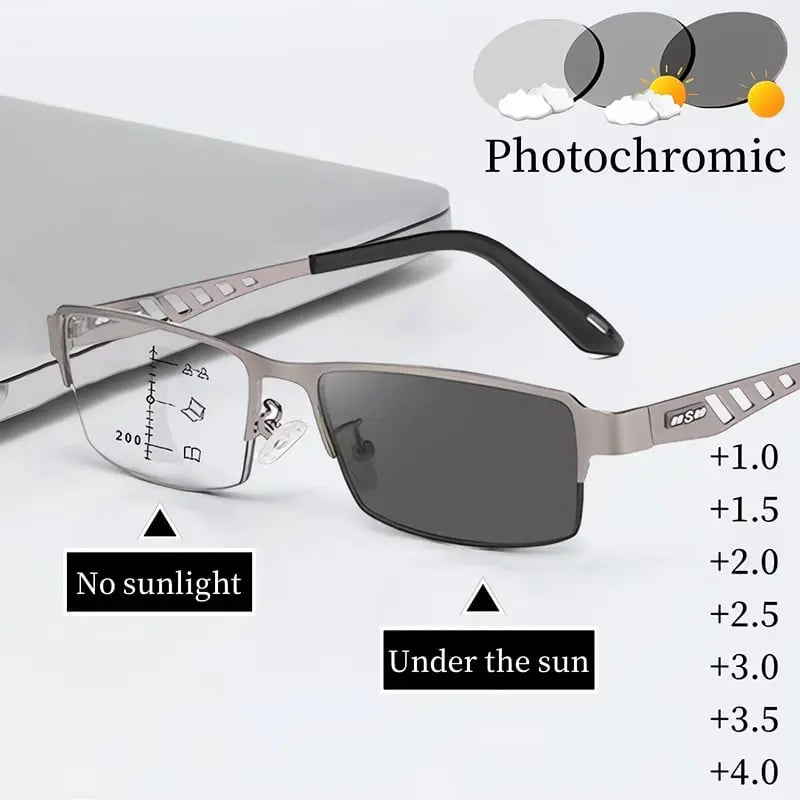 Kalsten | Ultra-light multifocal self-tinting reading glasses