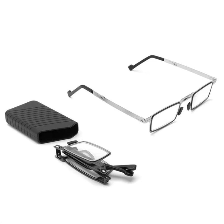 Ultralight screwless foldable reading glasses made of titanium material | Kalsten