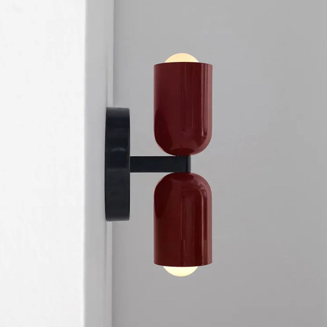 Double Head Wall Lamp Black Base | Kalsten