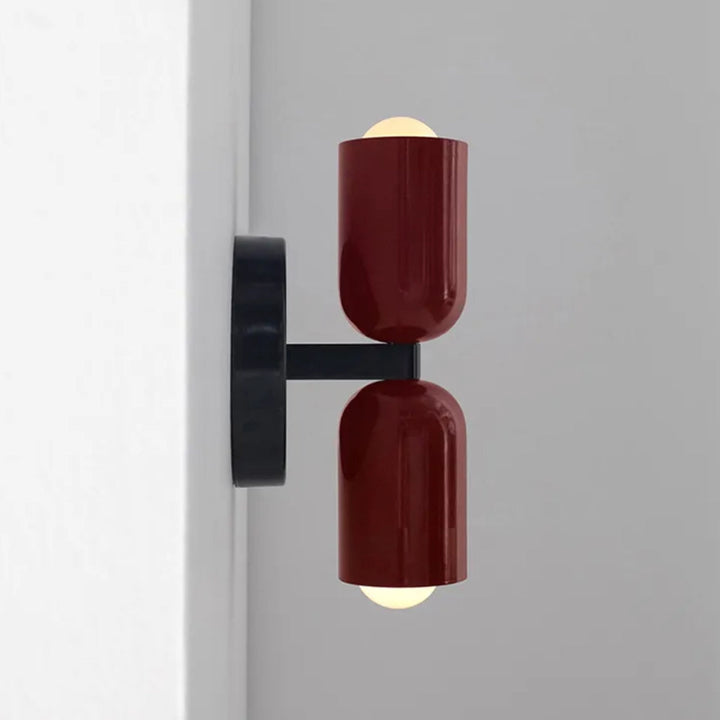 Double Head Wall Lamp Black Base | Kalsten