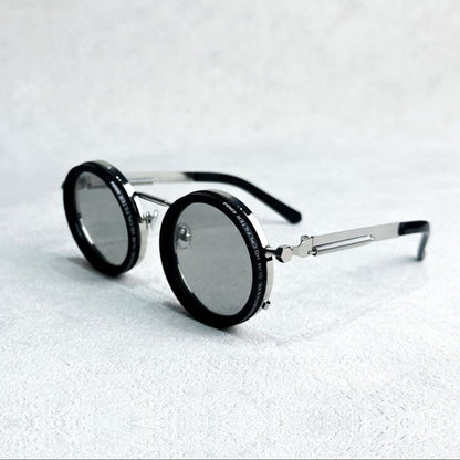 Skanto | Unisex Round Polarized Sunglasses – Adjustable Light Reduction – Premium Metal Frame