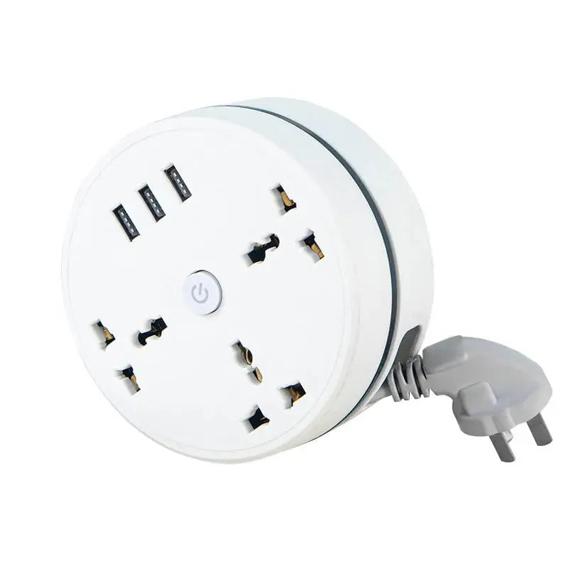 Kalsten | Universal power strip with retractable cable & USB ports