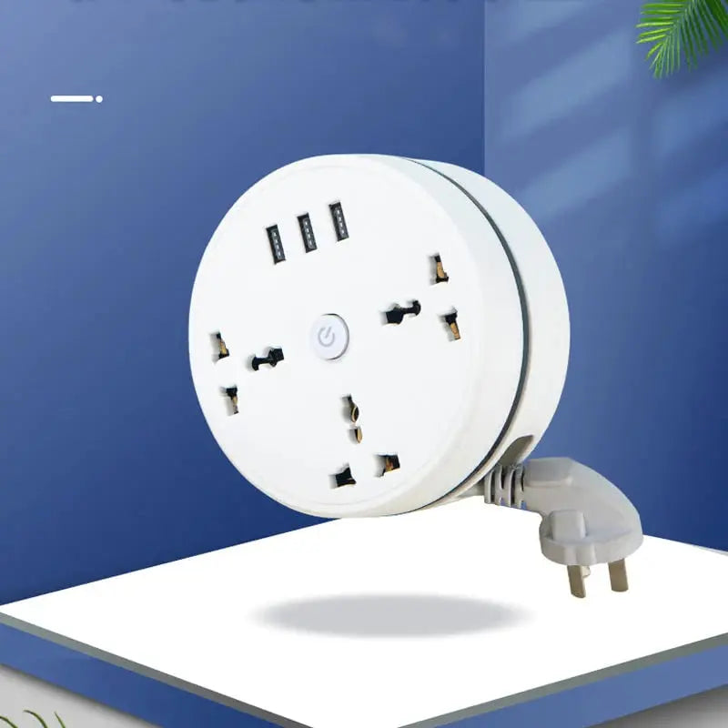 Kalsten | Universal power strip with retractable cable & USB ports