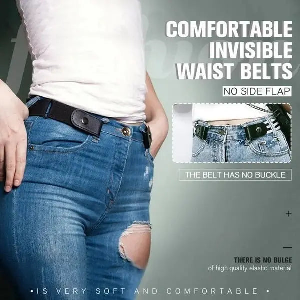 Kalsten | Invisible elastic waistband belts without buckle – The perfect belt for women's jeans!