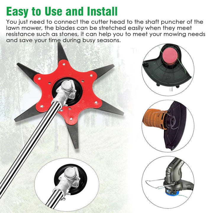 Kalsten | Pro | Versatile trimmer head with 6 blades