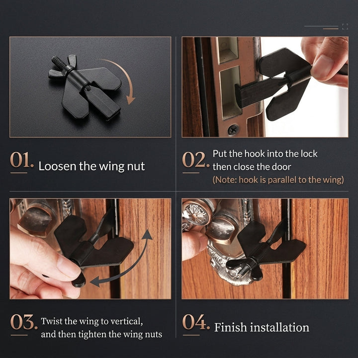Portable Travel Security Door Stopper Lock | Kalsten