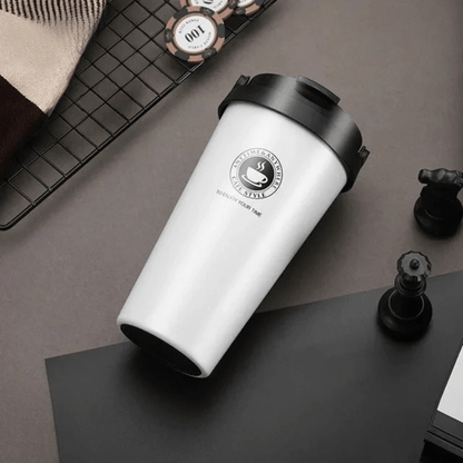 Skanto | Insulated Stainless Steel Travel Mug | 500 ml Leak-Proof and Double-Walled
