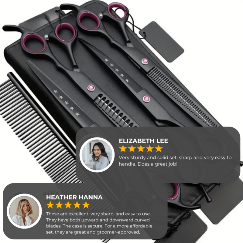 Kalsten | 4-piece Scissor Set for Precise Pet Grooming