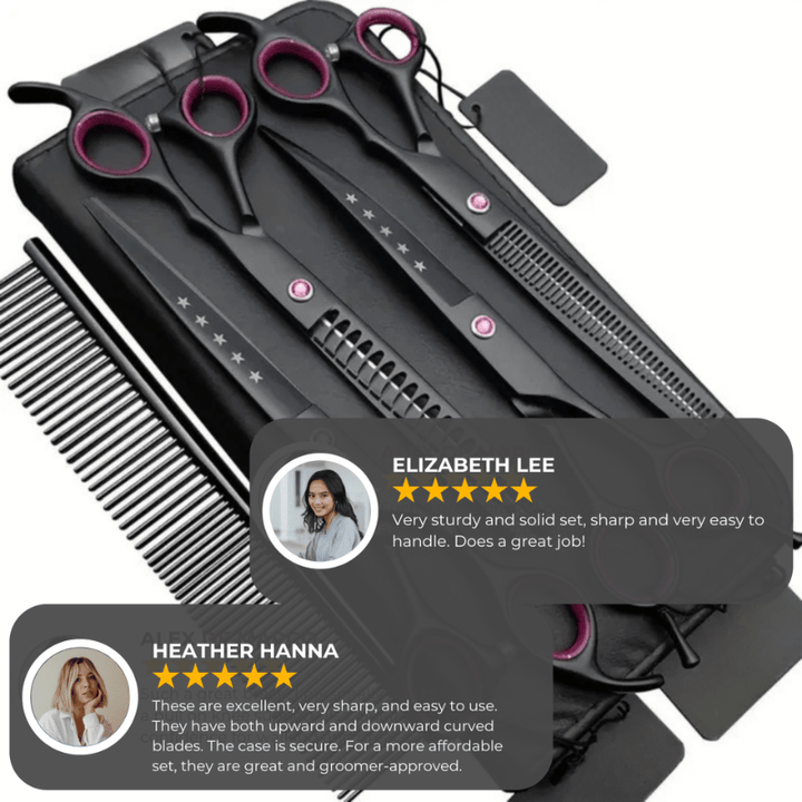 Kalsten | 4-piece Scissor Set for Precise Pet Grooming