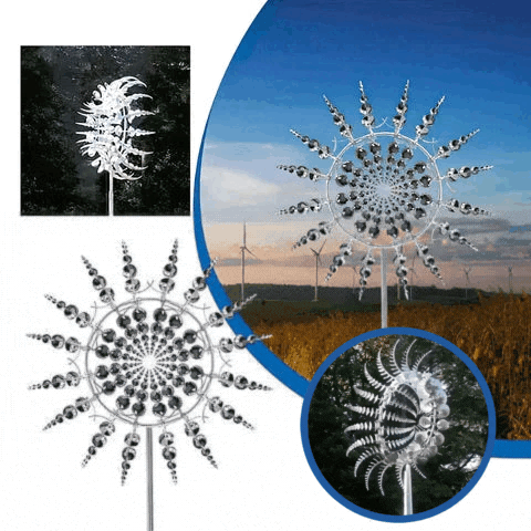MagicWind kinetic windmill made of metal | Kalsten