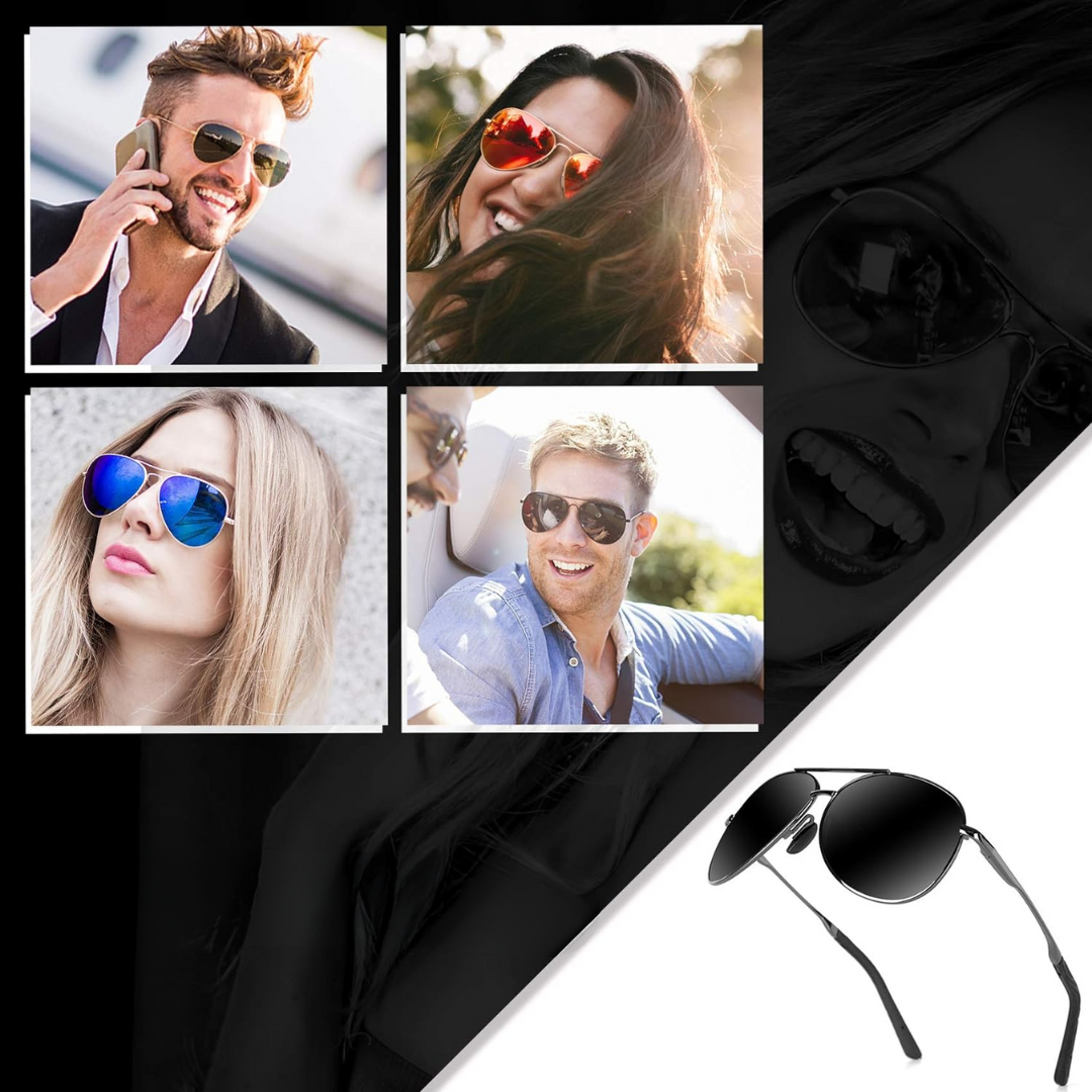 Premium Polarized Aviator Sunglasses - Joey | Kalsten