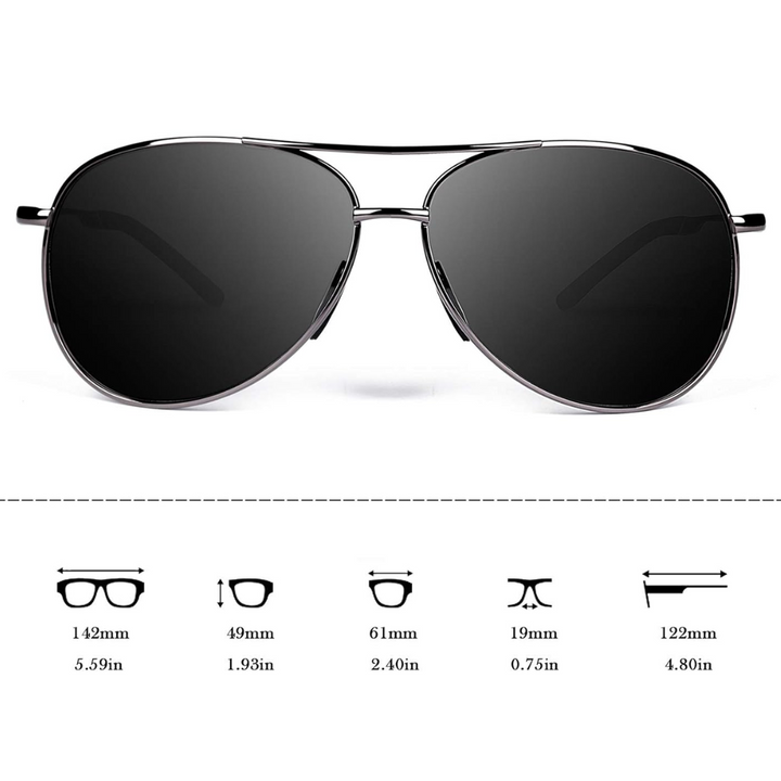 Premium Polarized Aviator Sunglasses - Joey | Kalsten