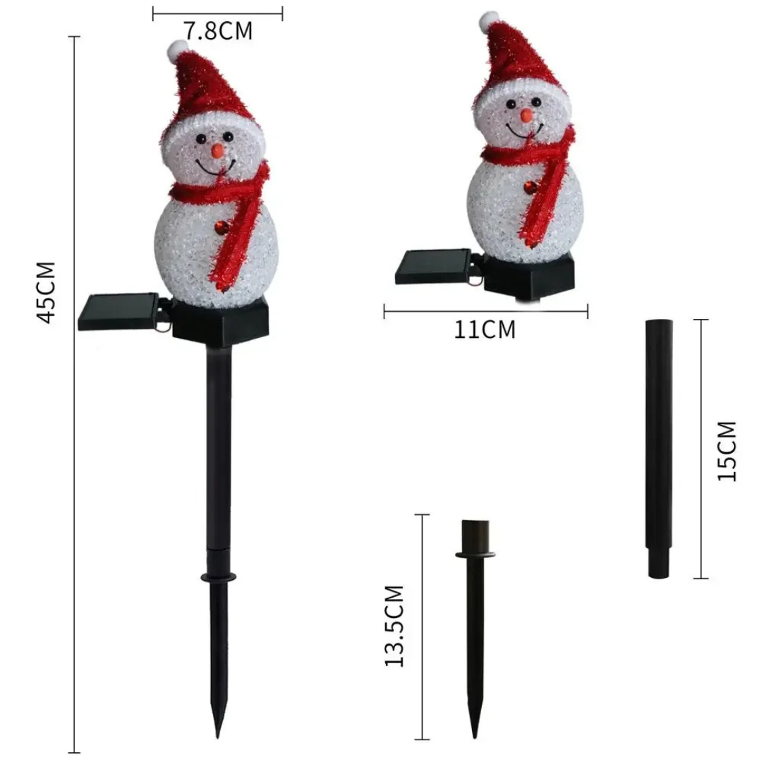 Solar-Powered Snowman Lamp - SolarSnow | Kalsten