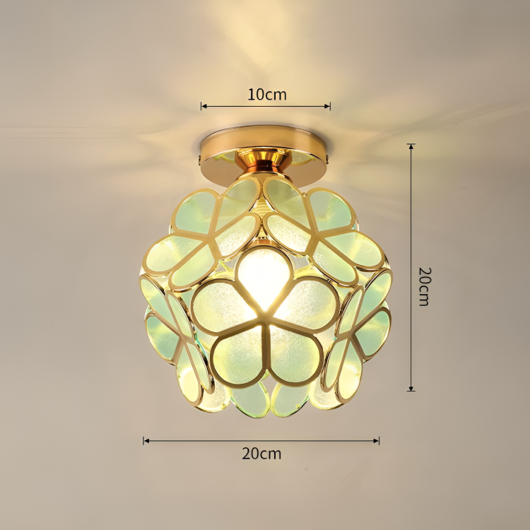 Retro Style PVC Ceiling Lamp – Flower Pattern for a Unique Look | Kalsten