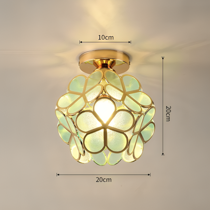 Retro Style PVC Ceiling Lamp – Flower Pattern for a Unique Look | Kalsten